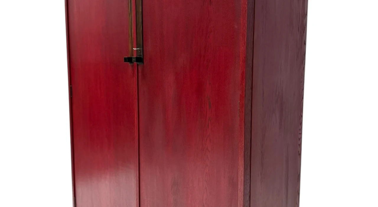 Art Deco Modernist Armoire by A.H. Jansen for L.O.V. Oosterbeek, 1920s 2